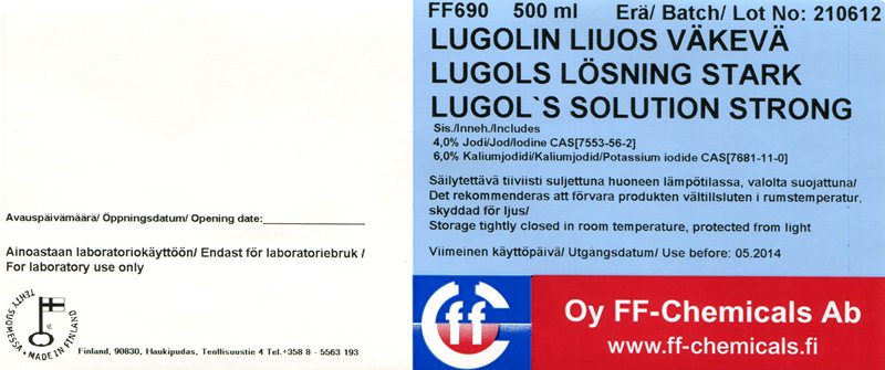 Lugol´s Solution Concentrated - FF-Chemicals